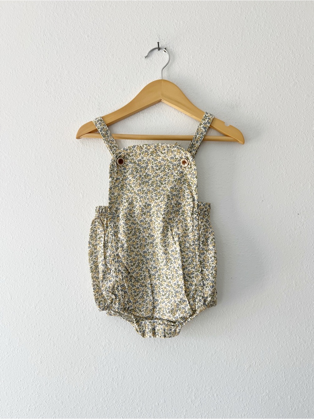 JADE | NWT Liberty Pinafore Bubble Romper | 12-18m - 2T